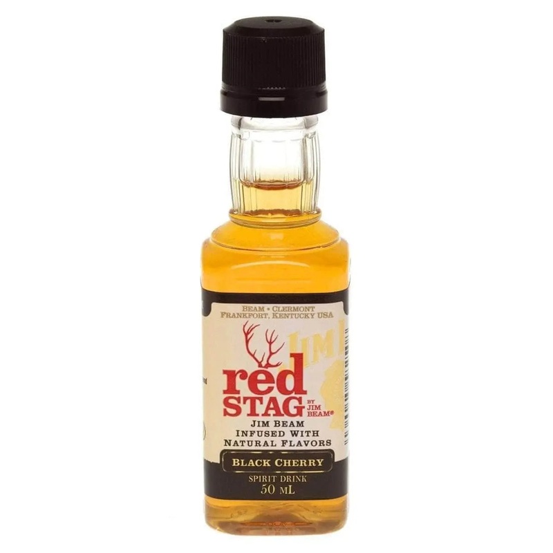 Jim Beam Red Stag Black Cherry Bourbon Whiskey Miniature, 5 cl
