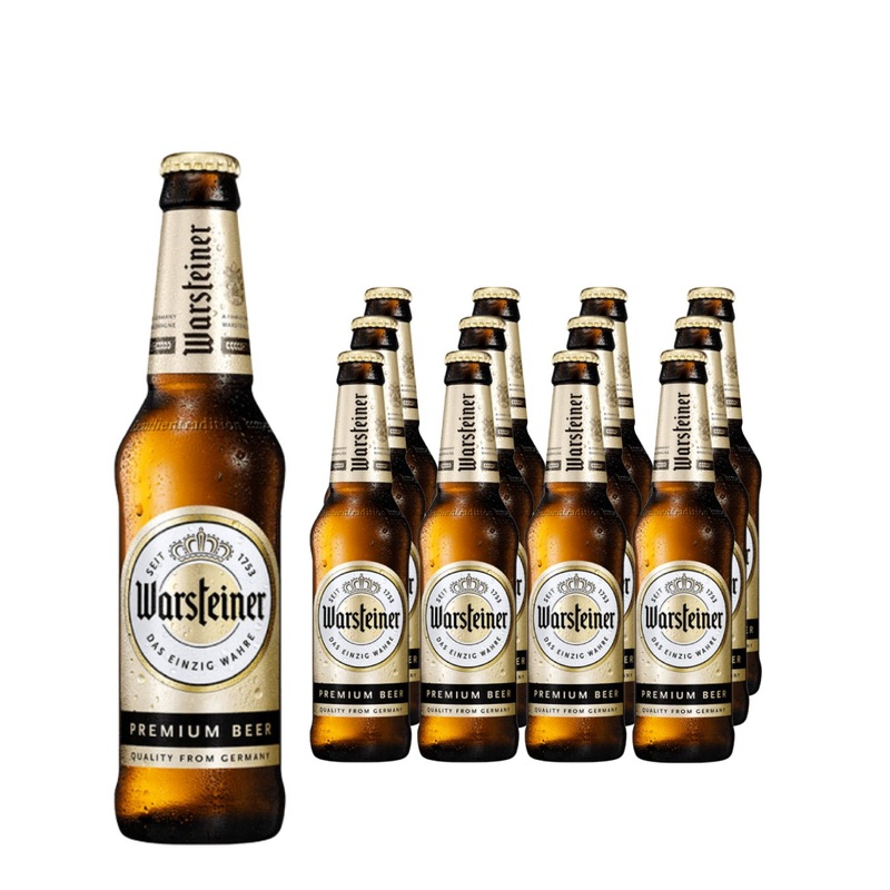 Warsteiner German Pilsner Beer Bottle Multipack, 12 x 330 ml