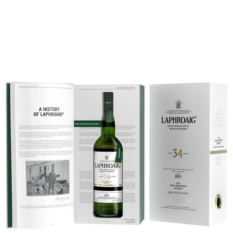 Laphroaig 34 Year Old Whisky Ian Hunter Book 5 70cl