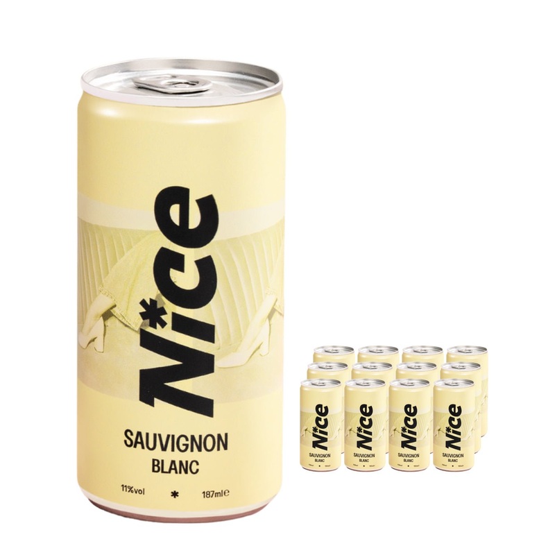 Nice Sauvignon Blanc Can Multipack, 12 x 187 ml