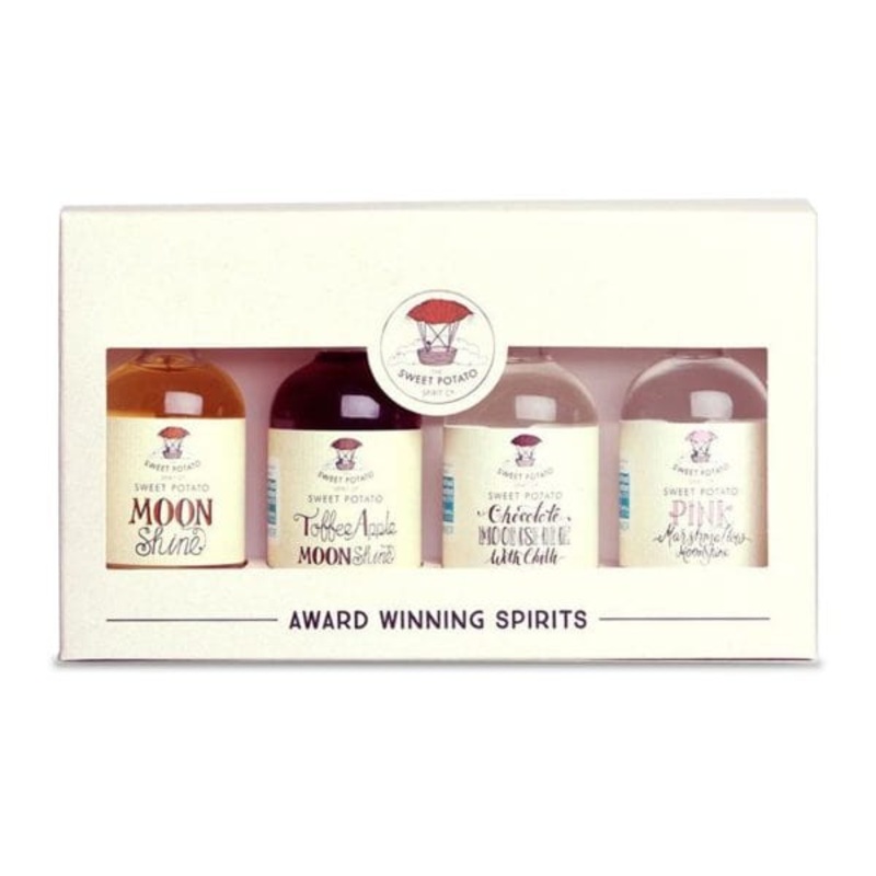 The Sweet Potato Spirit Company Moonshine Gift Pack 4x5cl