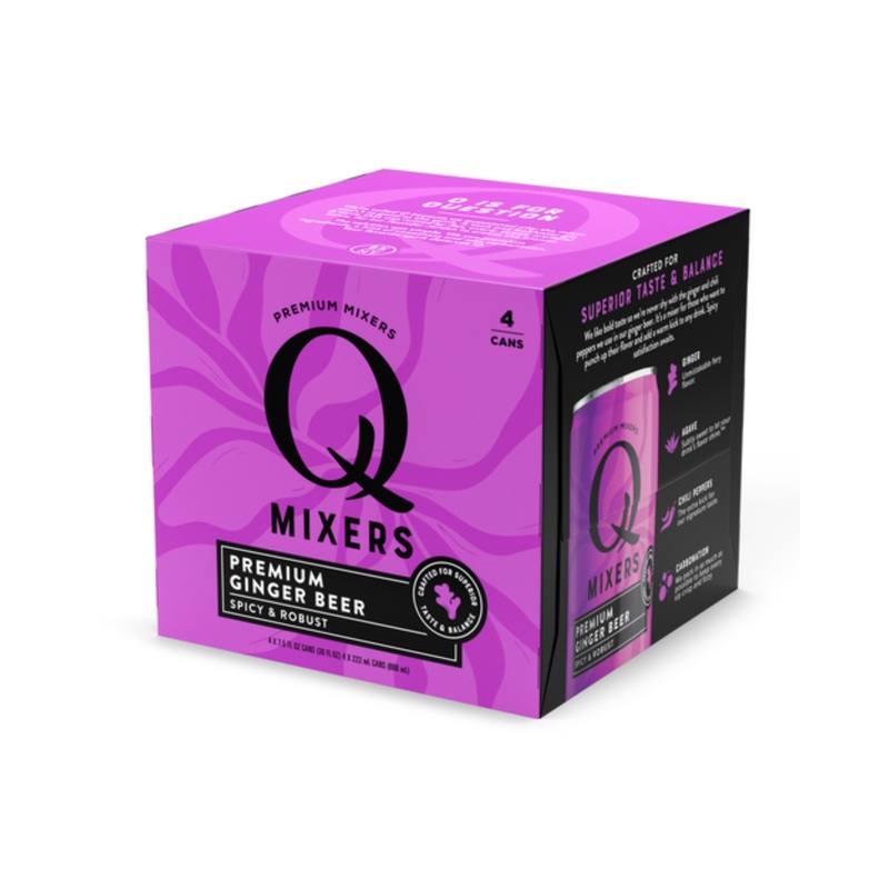 Q Mixers Ginger Beer 4 PACK 7.5 OZ CANS