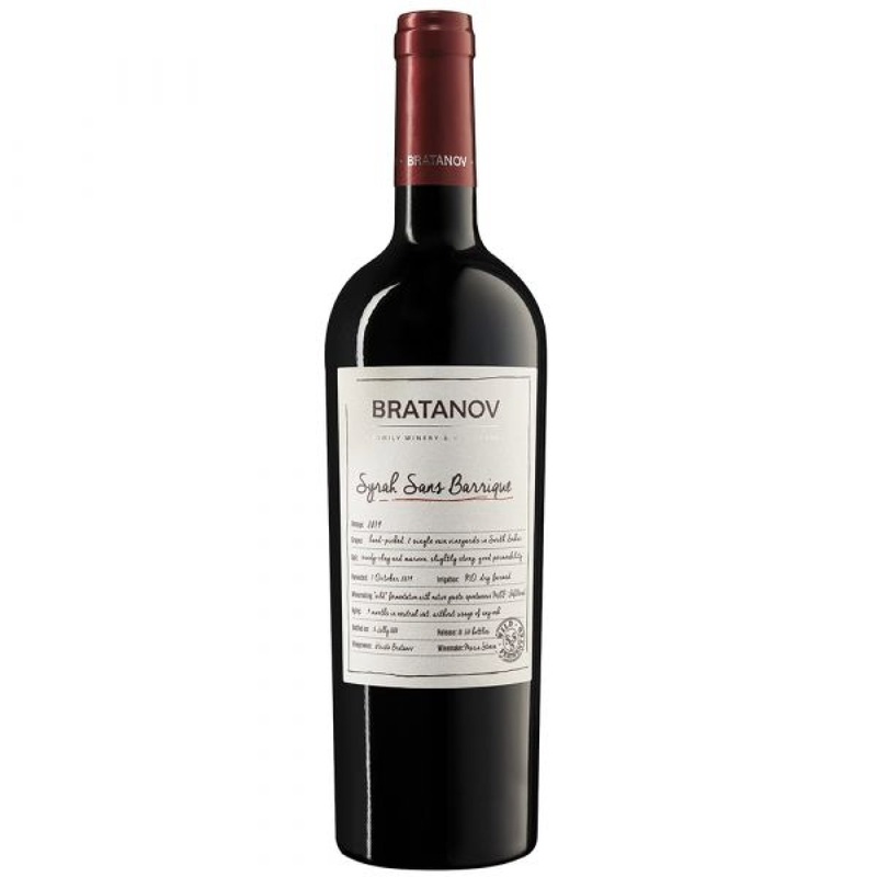 Bratanov Winery Syrah Sans Barrique