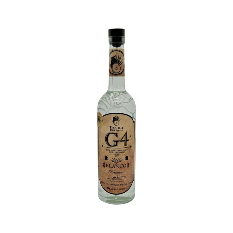G4 Blanco Fermentada De Madera Blanco Tequila 750 ML