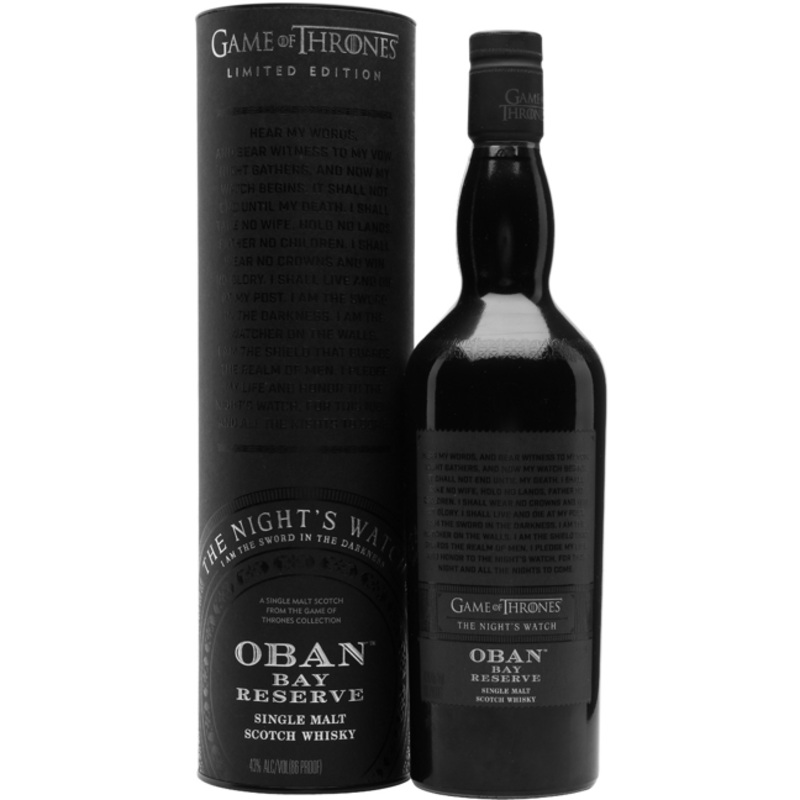 Game of Thrones The Nights Watch Oban Bay Reserve Scotch Whisky