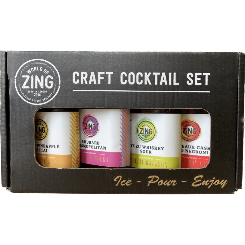 World Of Zing Cocktail Travel Pack 4x5cl