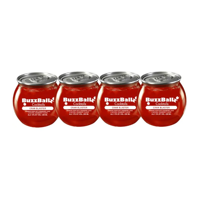 Buzzballz Cran Blaster Pre-Mixed Cocktails 4-Pack