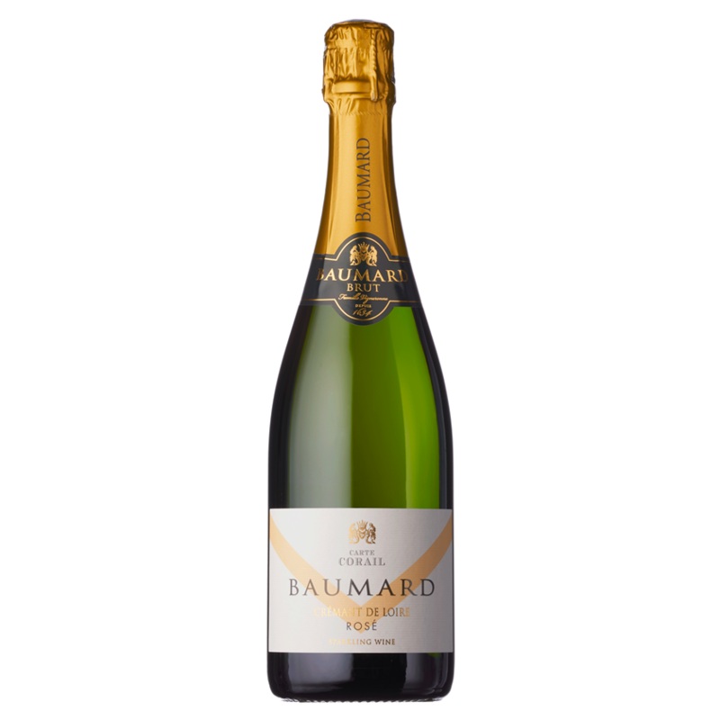 Domaine des Baumard, Cremant de Loire Rose, Carte Corail, NV (Case)