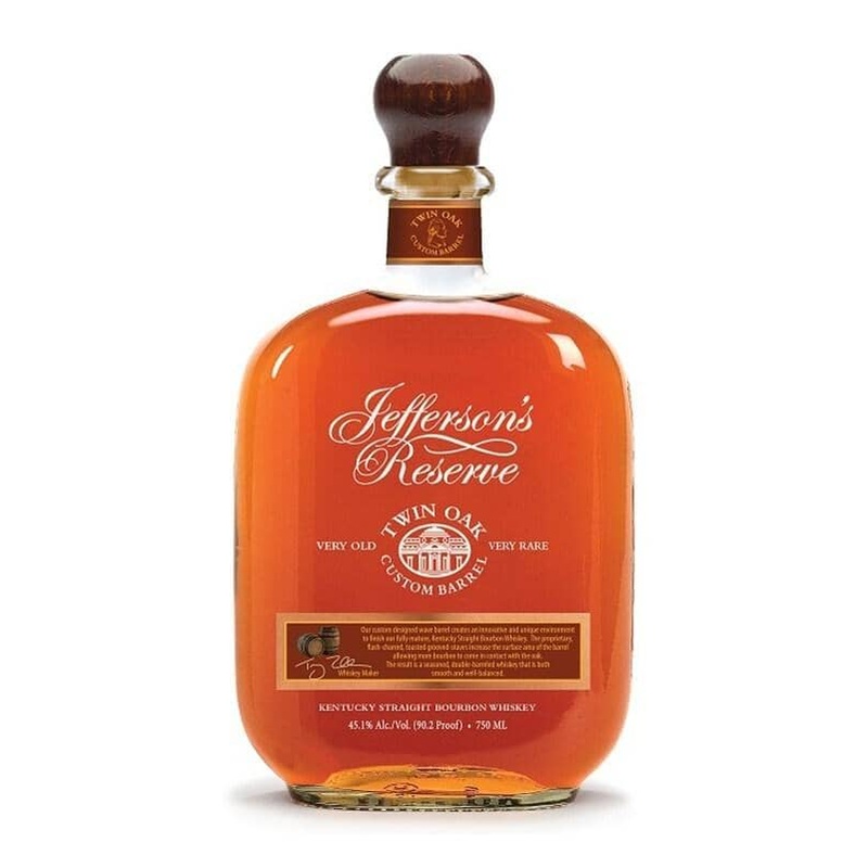 Jeffersons Reserve Twin Oak Custom Barrel Bourbon Whiskey 750mL