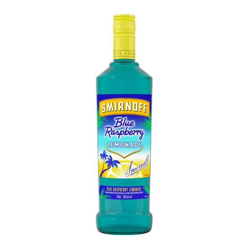 Smirnoff Blue Raspberry Lemonade Vodka 750mL
