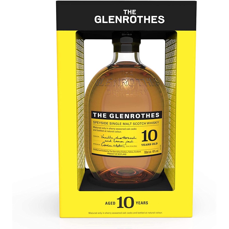 The Glenrothes 10 Year Old Speyside Single Malt Scotch Whisky, 70 cl