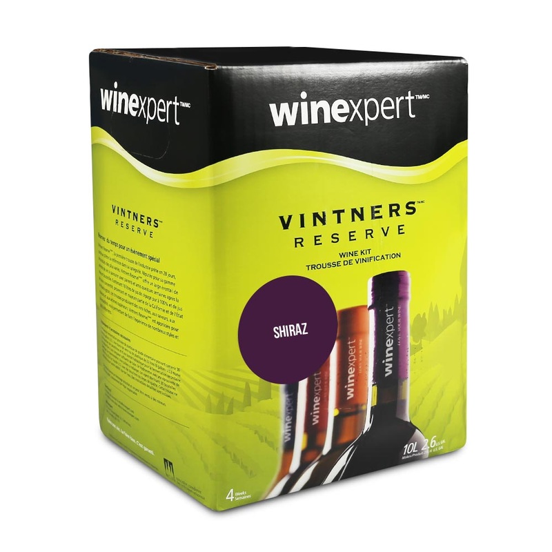 Winexpert Vintners Reserve 30 Bottle Red Wine Kit - Shiraz