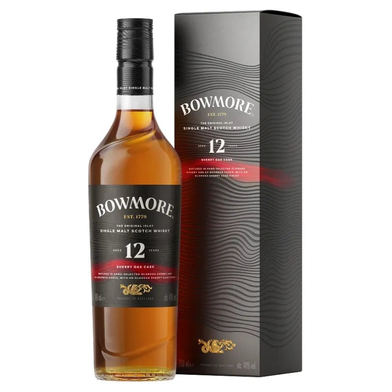 Bowmore 12 Year Sherry Oak Single Malt Scotch Whisky 700mL