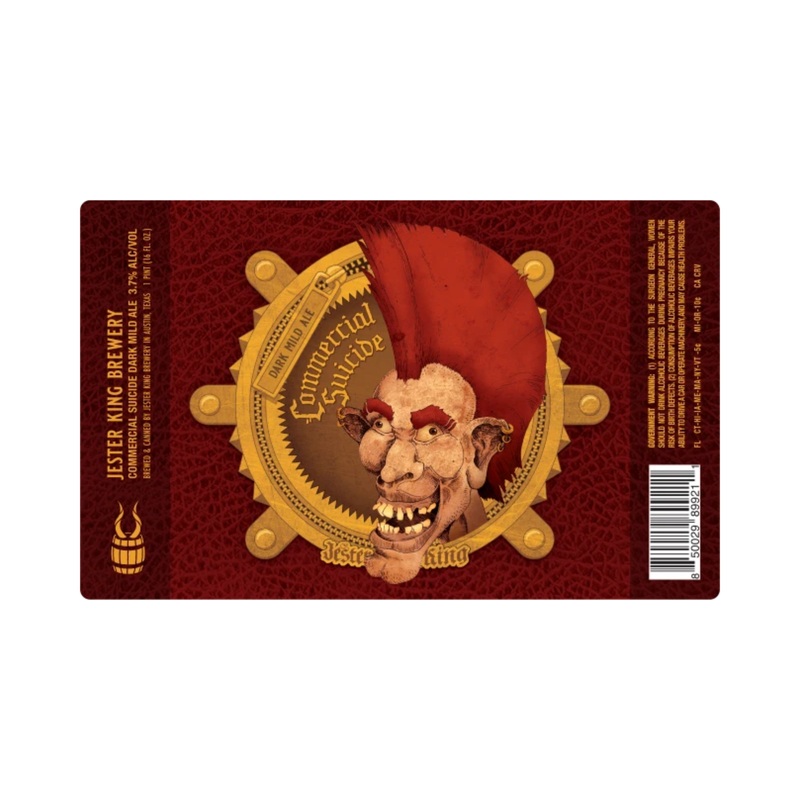 Jester King Commercial Suicide English Dark Mild Ale 4 PACK 16 OZ CANS