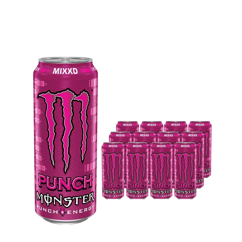 Monster Punch Mixxd Energy Drink Can Multipack, 12 x 500 ml
