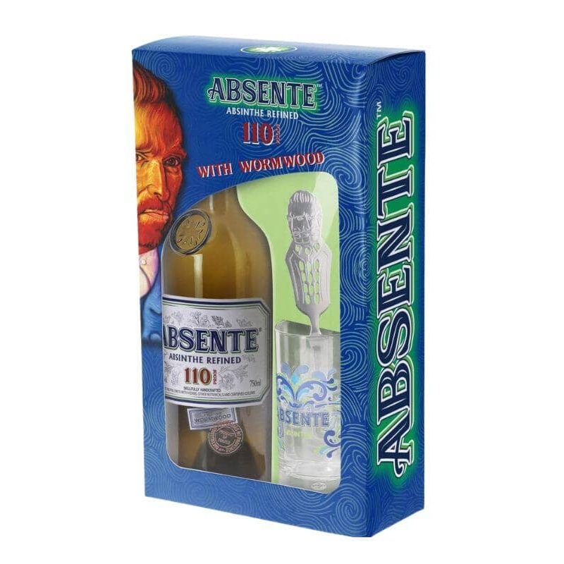 Absente Van Gogh Absinthe 110 Proof Wormwood w/ Collector Glass and Spoon Gift Set