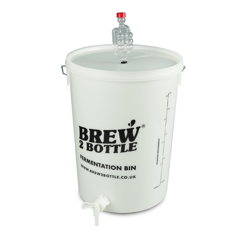 Brew2Bottle 25ltr Bored Bucket, Lid with Grommet, Airlock & Spigot Tap