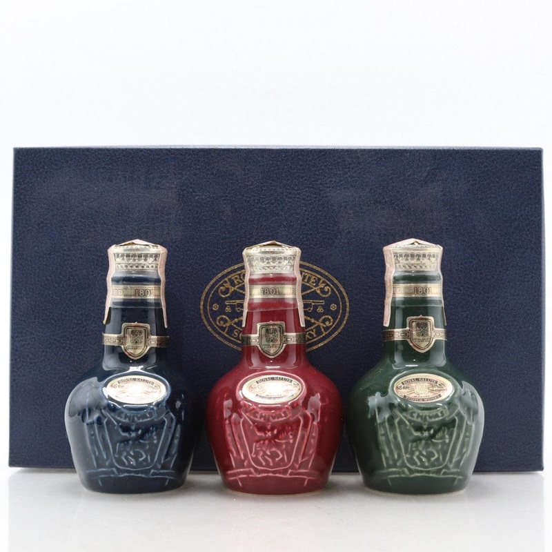 Chivas Royal Salute 21 Year Old Flagon Miniature Set 3x5cl