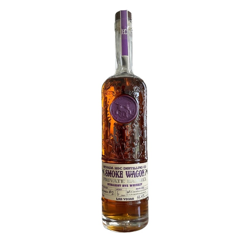 Smoke Wagon Straight Rye Whiskey Private Barrel 6 Year Old California #2 750mL