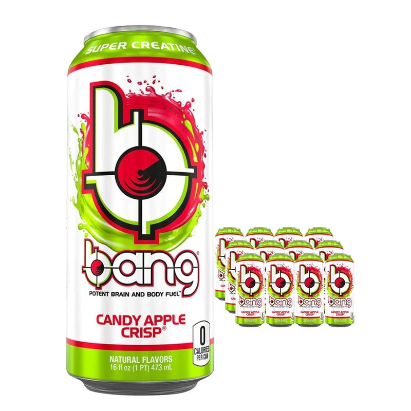 Bang Candy Apple Crisp Energy Drink Multipack, 12 x 500 ml