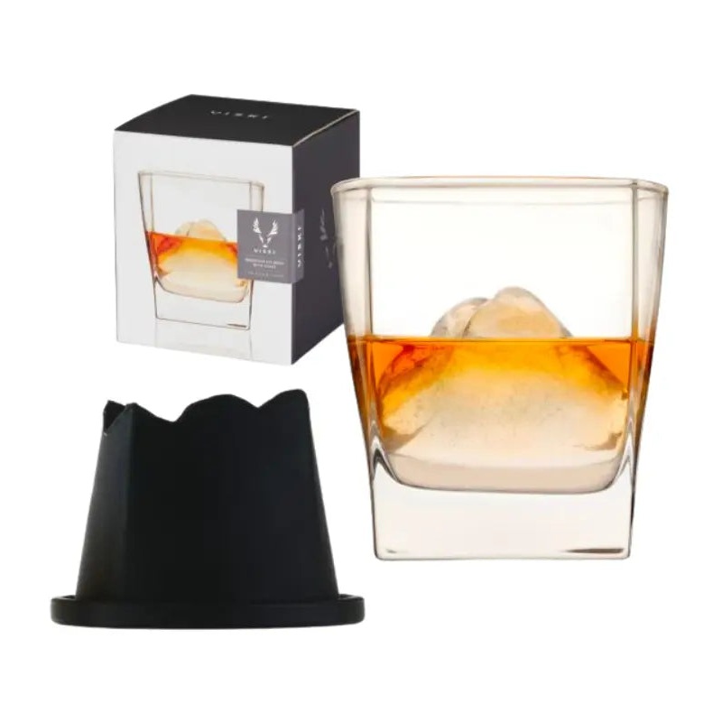Mountain Ice Mould with Glass Set by Viski