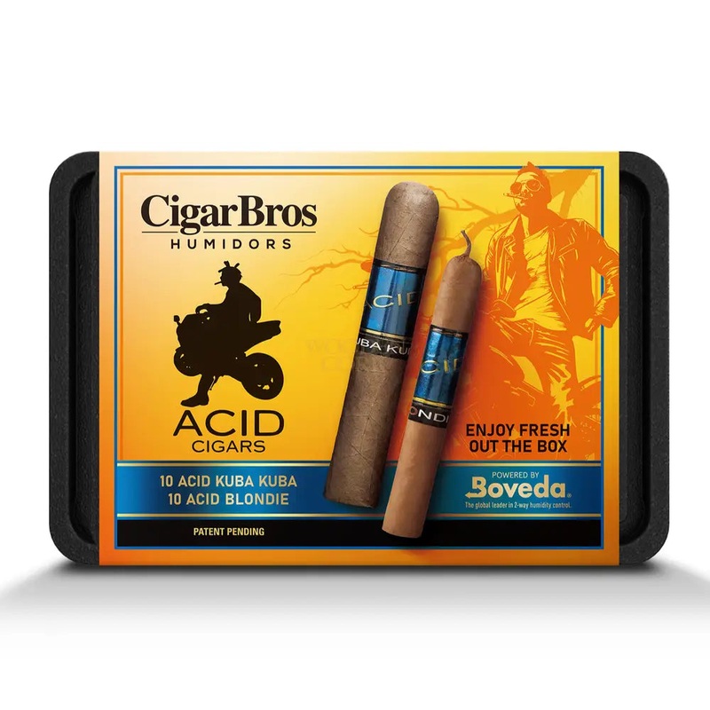 Acid Premium Cigars Set + Personal Humidor by CigarBros 10x Blondie