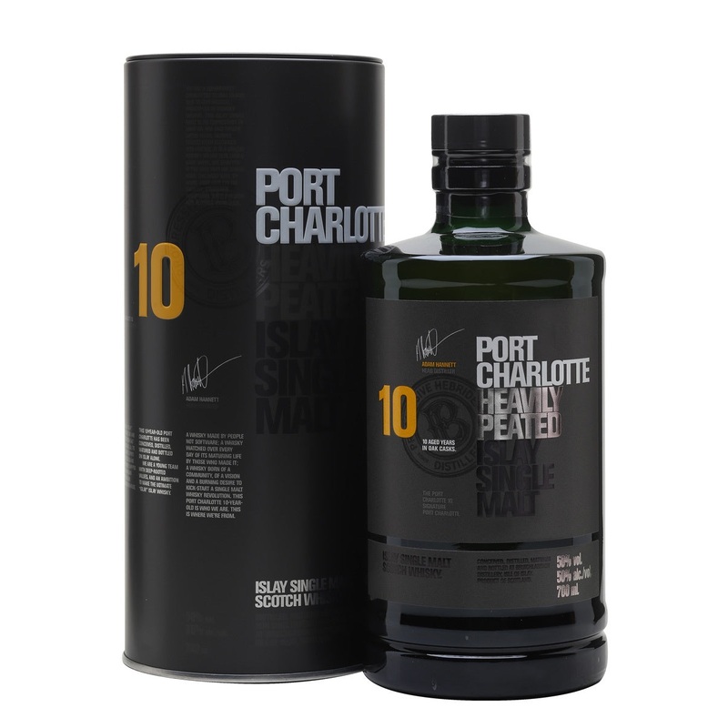 Port Charlotte 10 Year Old Islay Single Malt Whisky 50% abv 70cl