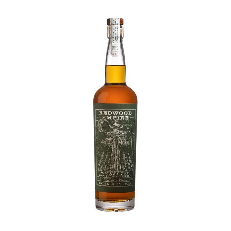 Redwood Empire Rocket Top Bottled In Bond Rye Whiskey 5 Year Batch 2 750mL