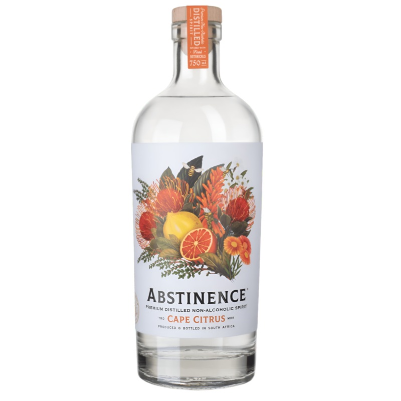 Abstinence Cape Citrus Alcohol Free Spirit 75cl