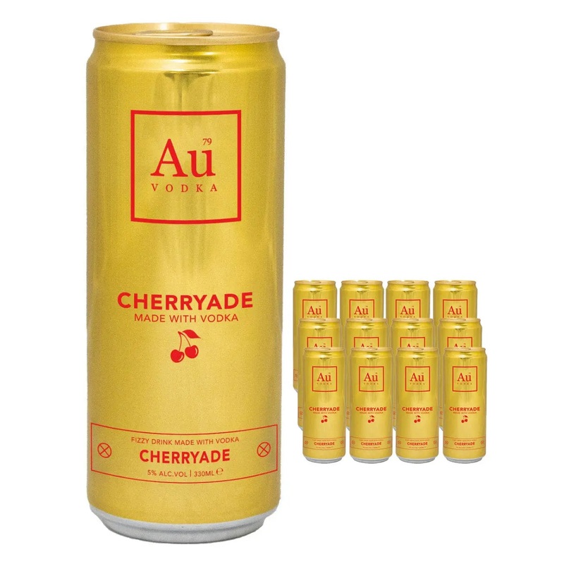 AU Vodka Cherryade Premixed Can Multipack, 12 x 330 ml