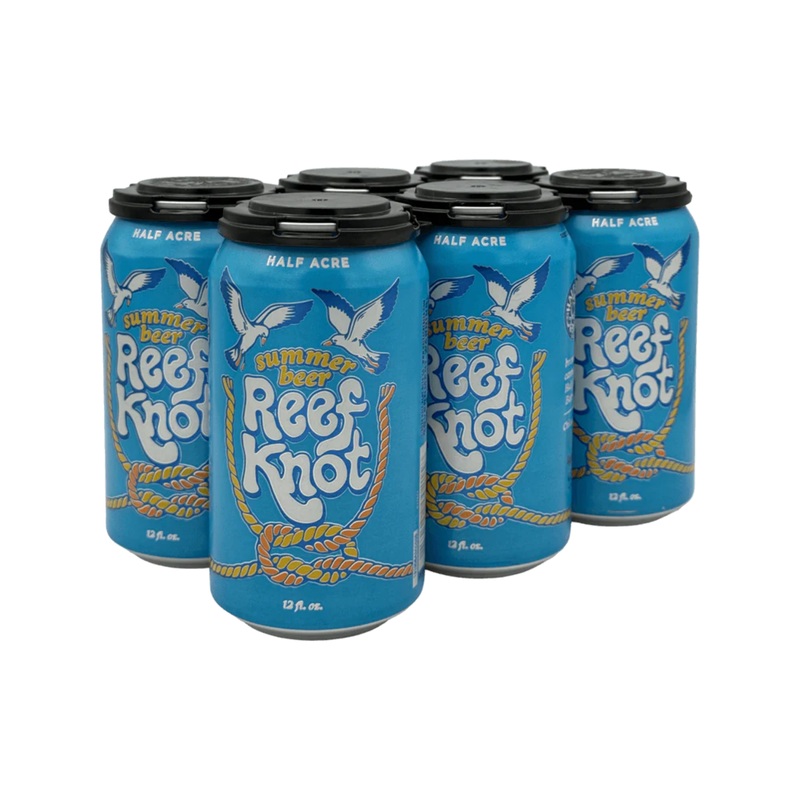 Half Acre Reef Knot Summer Lager 6 PACK 12 OZ CANS