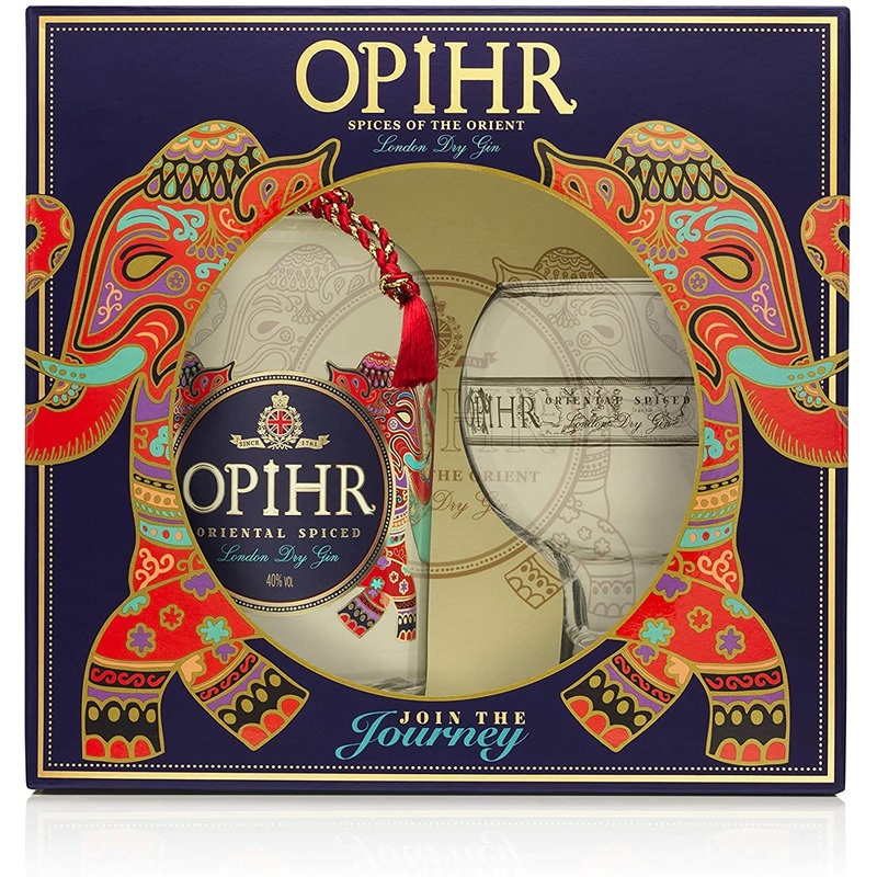 Opihr Oriental Spiced Gin 70cl Gift Pack with Globe Glass