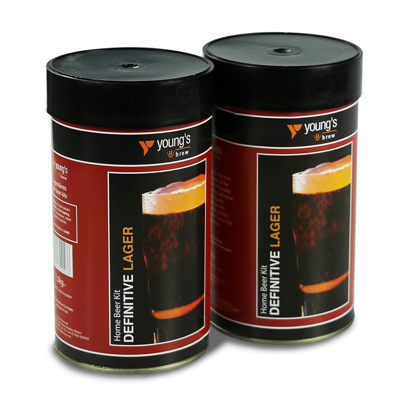 Youngs Definitive 40 Pint Beer Kit - Lager (2 Pack)