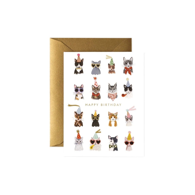 "Cool Cats" Birthday Card SINGLE