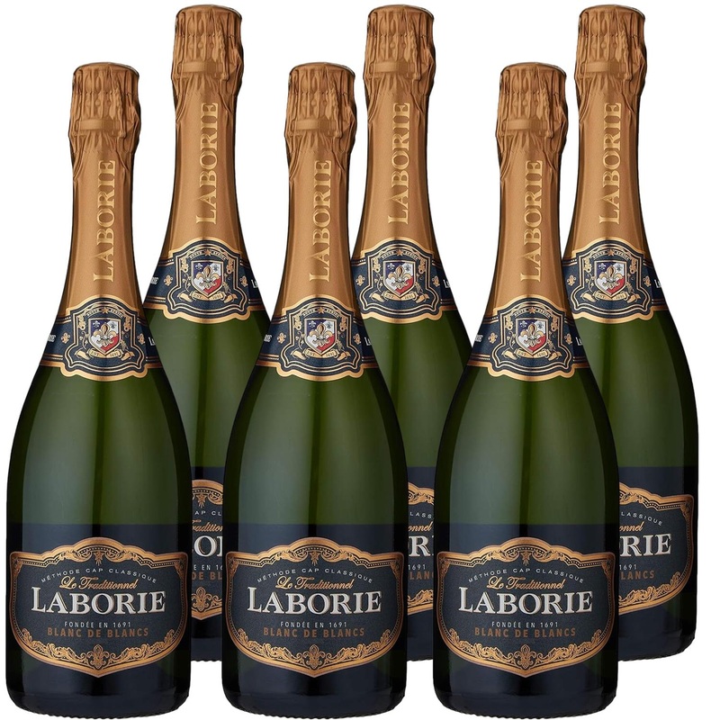 Laborie Cap Classique Blanc De Blanc Sparkling Wine Case Of 6 x 75cl