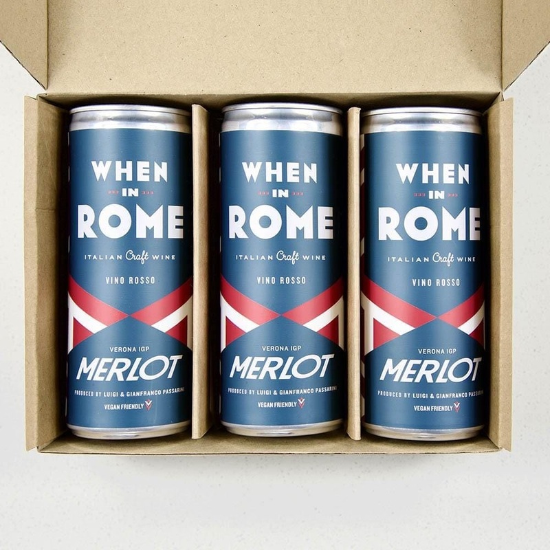 When In Rome Merlot IGP Veneto Can Multipack 3x250ml