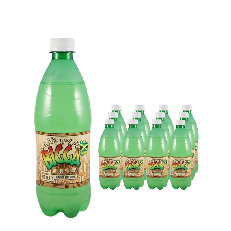 Bigga Ginger Beer Flavoured Soft Drink Multipack, 12 x 600 ml