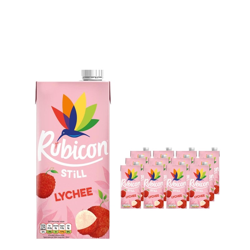 Rubicon Lychee Juice Drink Multipack, 12 x 1 L