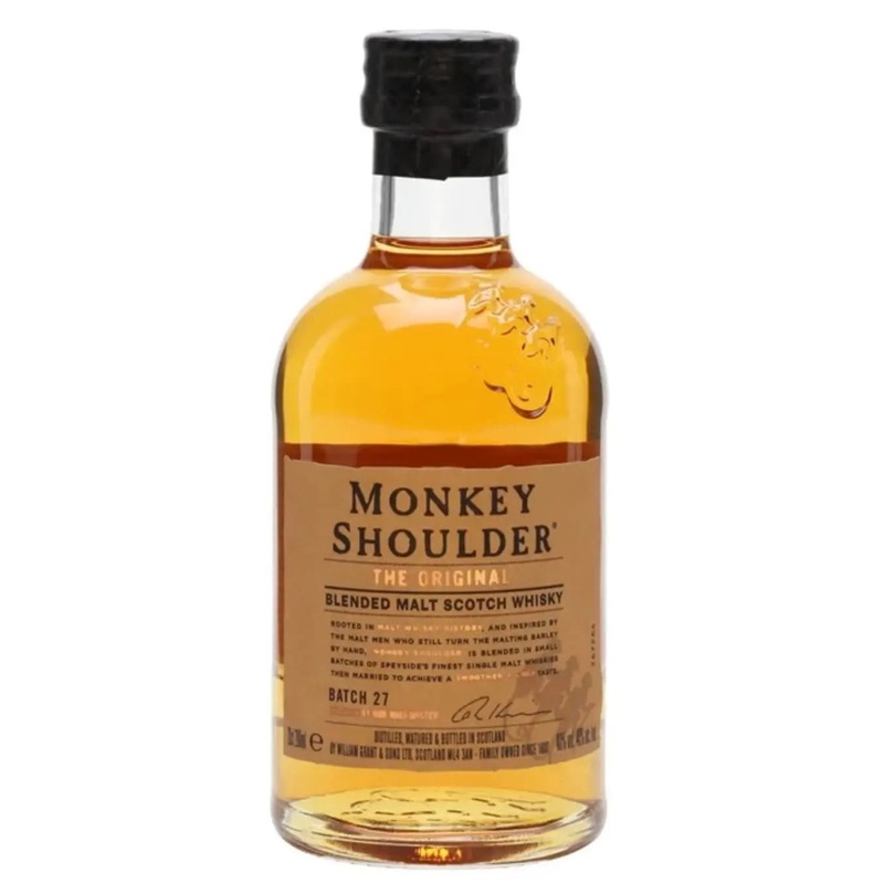 Monkey Shoulder Blended Malt Scotch Whisky, 20 cl