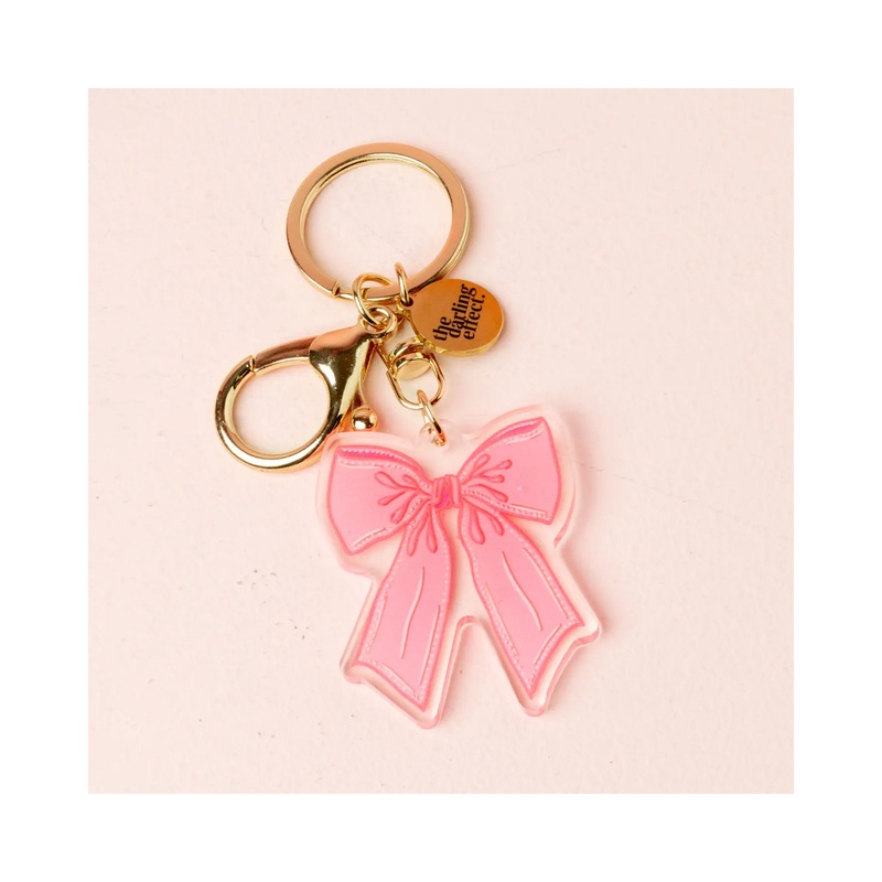 Acrylic Key Chain - Pink Bow SINGLE