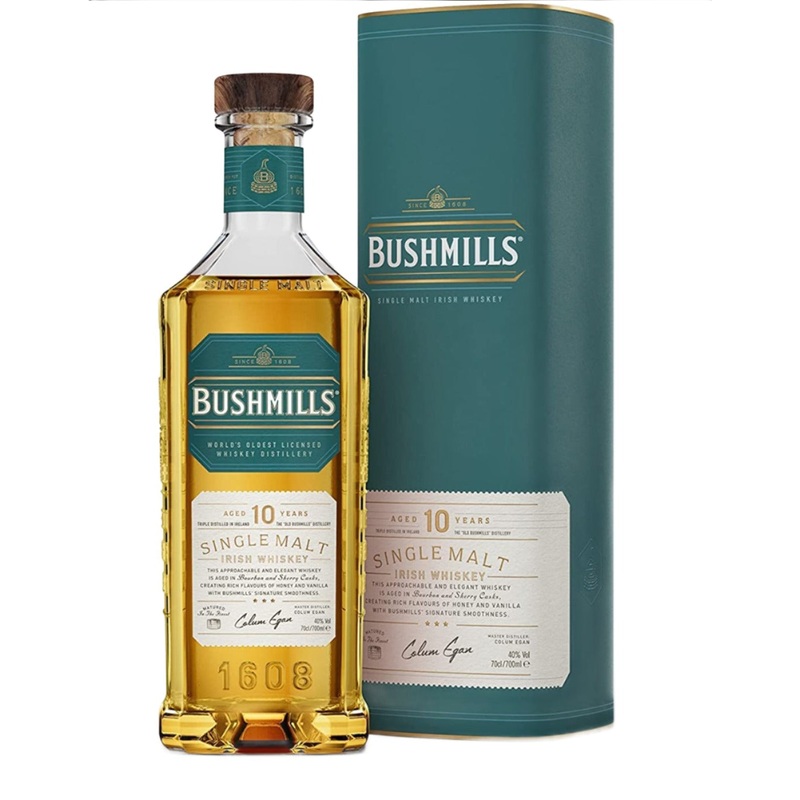 Bushmills 10 Year Old Single Malt Irish Whiskey 70cl