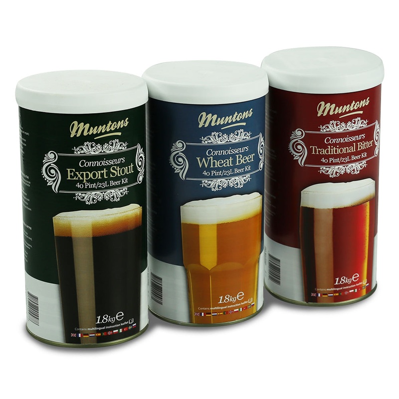 Muntons Connoisseurs 40 Pint Beer Kits Continental Lager