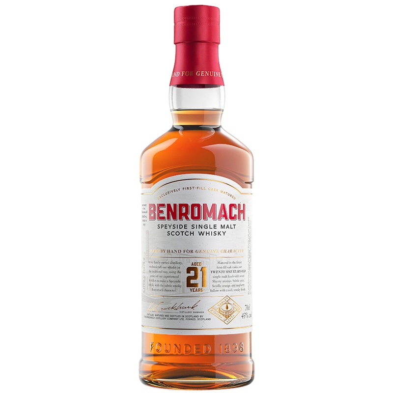Benromach 21 Year Old Speyside Single Malt Scotch Whisky