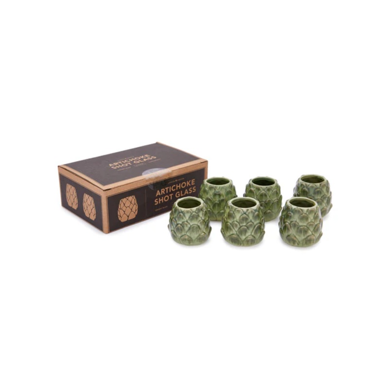 Artichoke Shot Glasses 6 PACK