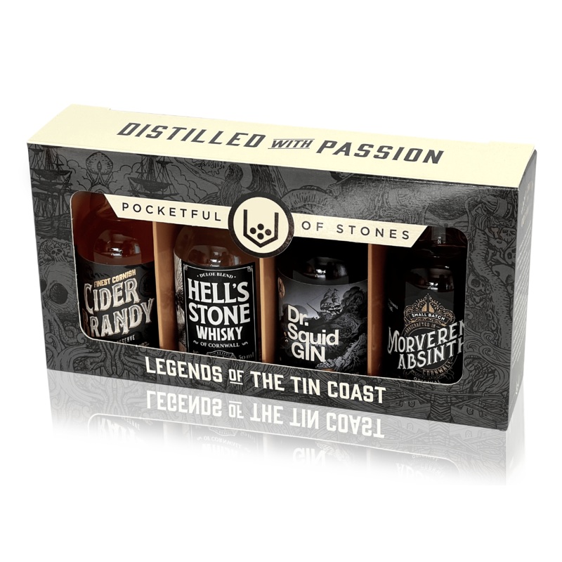 Legends of The Tin Coast Miniature Gift Pack 4x5cl