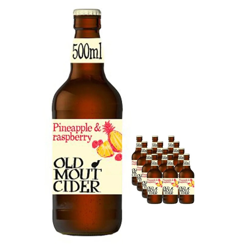 Old Mout Pineapple & Raspberry Cider Multipack, 12 x 500 ml