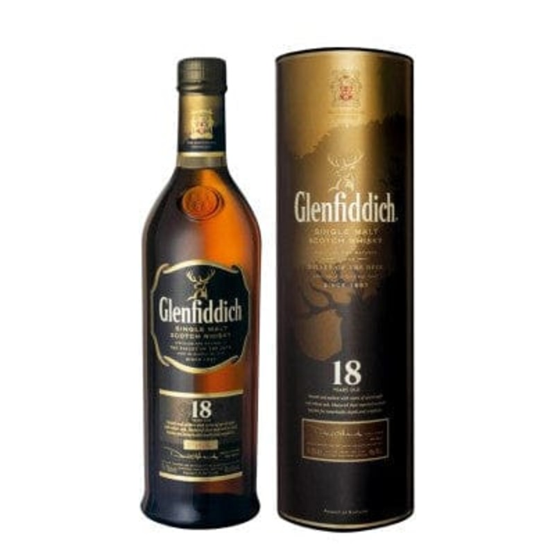 Glenfiddich 18 Year Old Scotch Whisky Old Design 70cl