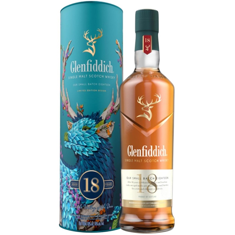 Glenfiddich 18 Year Old Single Malt Scotch Whisky 70cl