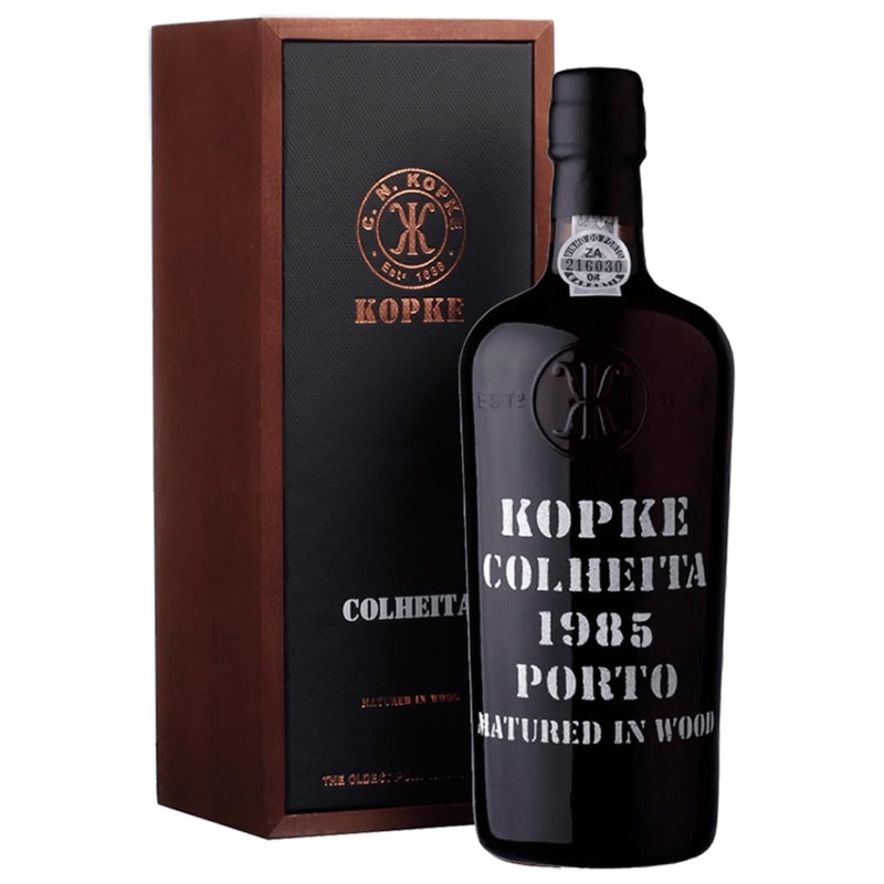 Kopke Colheita Port 1985 In Wooden Gift Box 75cl