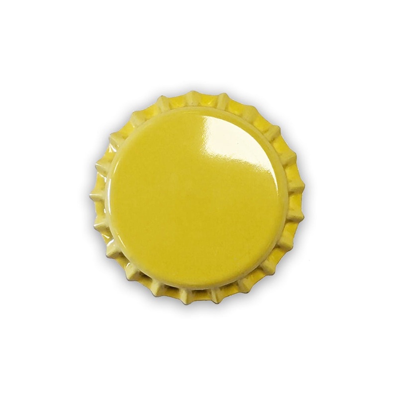 Yellow Crown Caps (50 Pack)
